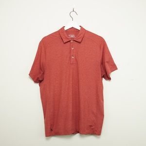 Untuckit Men's Med Red Polo shirt Stretchy